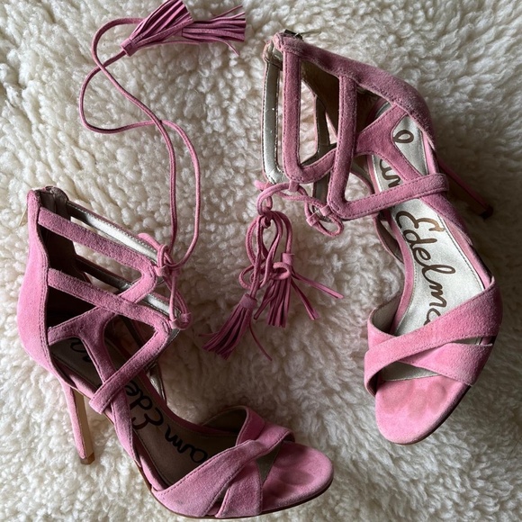 Pink Sam Edelman Heels with tassles - Picture 2 of 5